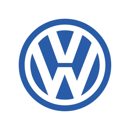 Volkswagen logo in blue and white, representing reliability and quality automotive services at Medway Vehicle Services.