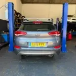 Car in for servicing