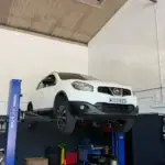 Car in for servicing